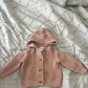 Old Navy Pink Knit Hoodie for Kids